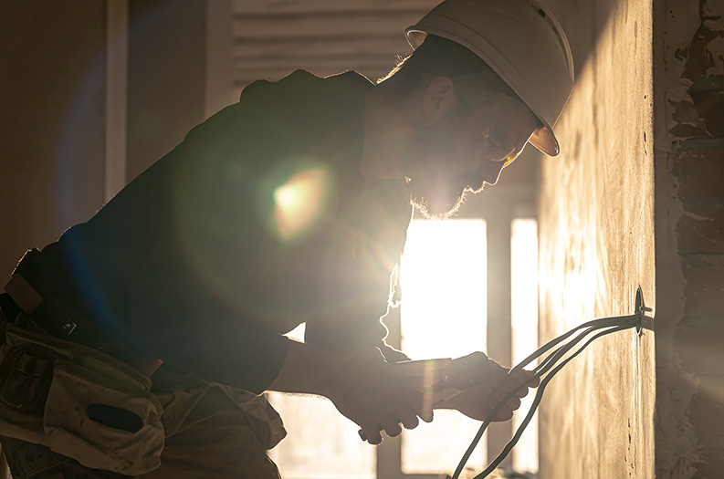 TRJ Services electrical work in progress